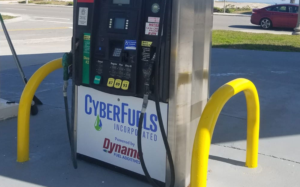 Fuel Pump with the Cyberfuels logo